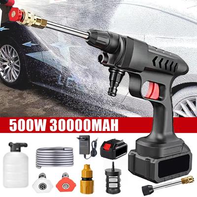 Lavadora de carros portátil sem fio, pistola de água para lavagem de peças automotivas, limpador de jardim doméstico, pulverizador de pesticidas, lavadora portátil de 60 bar, potente