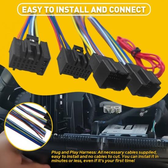 Car Replace Reverse Radio Wiring Harness For 2008-2012 BUICK Enclave