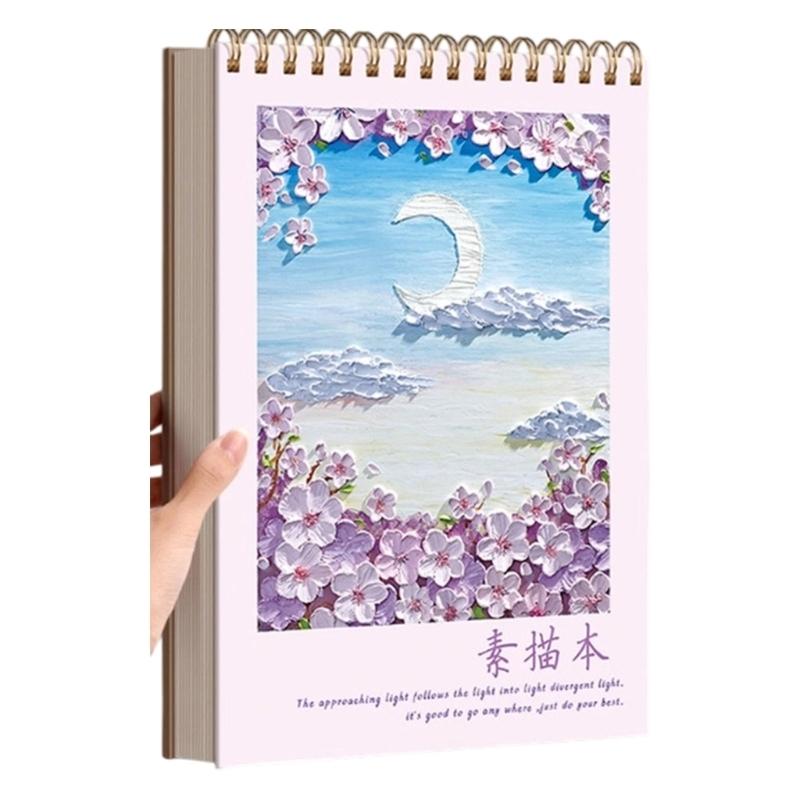 Drawing Pad Drawing Notebook 160gsm Paper Perfect For Mixed Media Sketching And Watercolor Painting Artist Grade