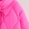 Kaslead New Women Clothes Western Style Straps Diamond Plaid Hand Plug Cotton Cotton-padded Jacket Outerwear