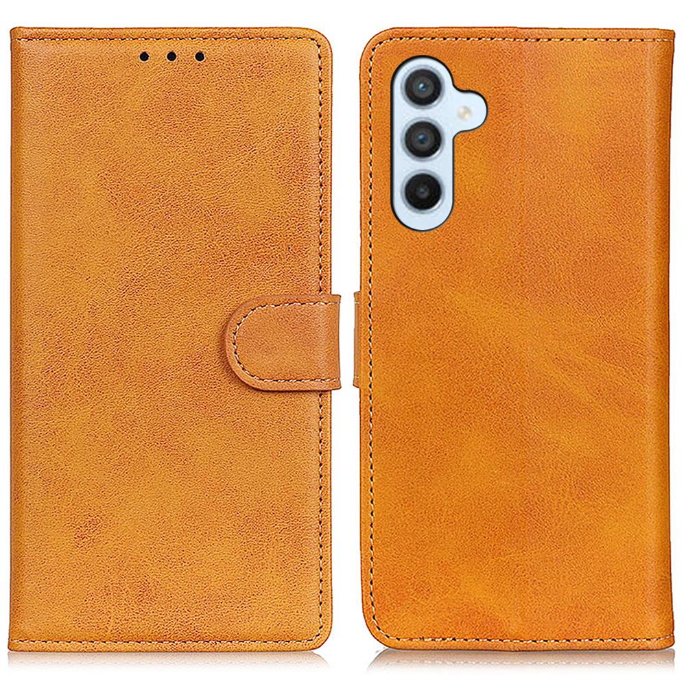 For Samsung Galaxy A36 5G Stand Wallet Case Cowhide Texture Leather Phone Cover