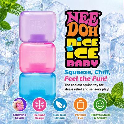 Relief Magic - Stress-reducing Ice Cube Block, Malt Syrup Water Drop Stress Relief Toy, Elastic Recovery