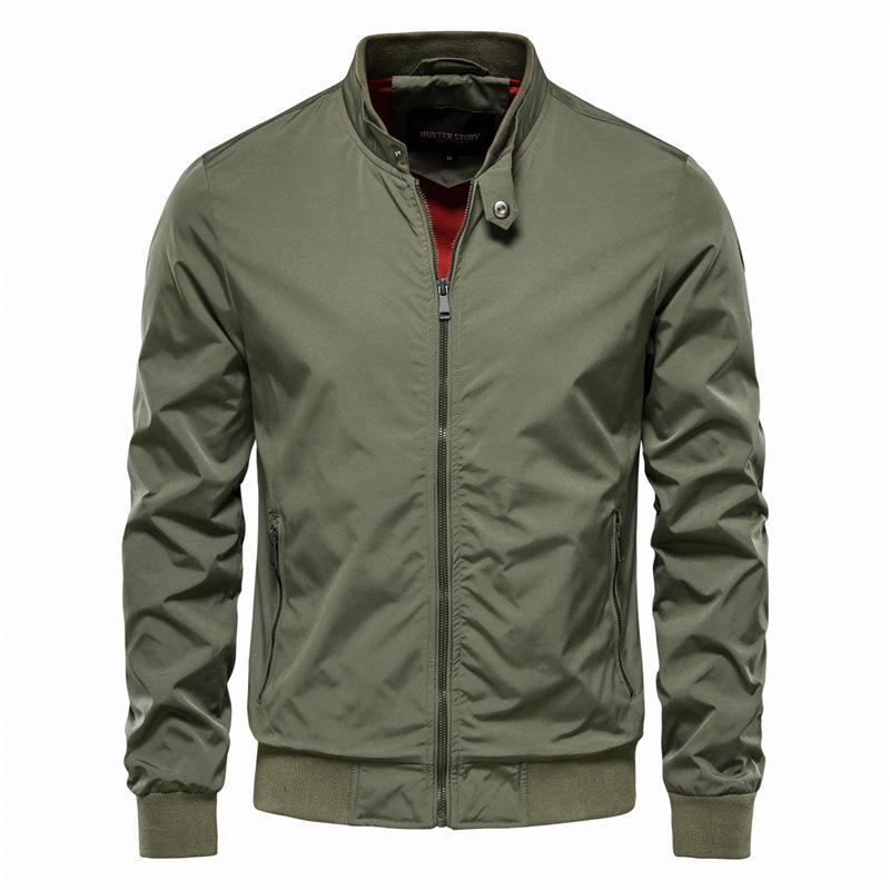 Trendy Men's European-American Spring/Autumn Casual Jacket - Fashionable Thin Outerwear