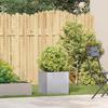 VidaXL Jardinière 40x40x40 cm acier galvanisé, pot de fleurs, support de plantes, lit surélevé, support de jardinière 860666