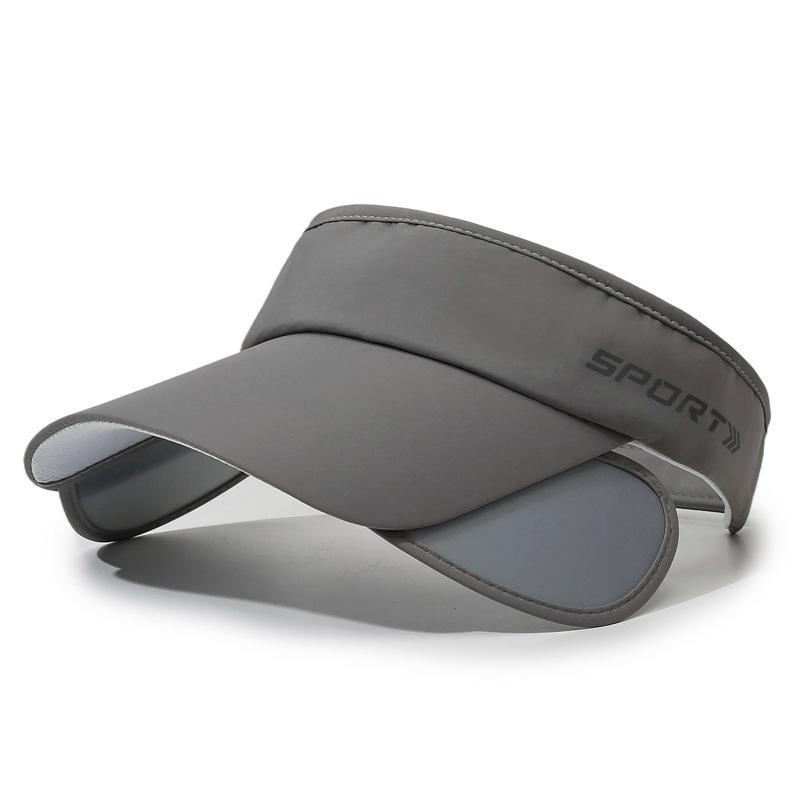 Summer Outdoor Sunshade Sports Retractable Hat Brim Empty Top Hat Men's Quick-Drying Sunscreen Cap Women's Running Sun Hat
