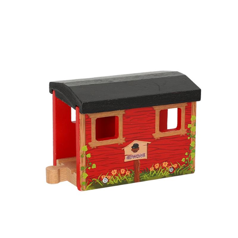 Wooden Track Magnetic Train Toy Wooden Track Scene Accessories Mountain Cave Tunnel Beech Wood Track Children's Toy