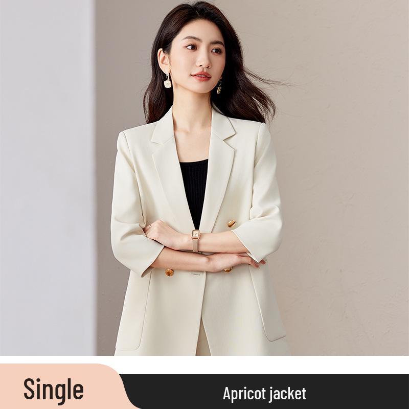 

Женский костюм большого размера класса люкс – Весенне-летний пиджак с рукавом семь восьмых 2025 XXL