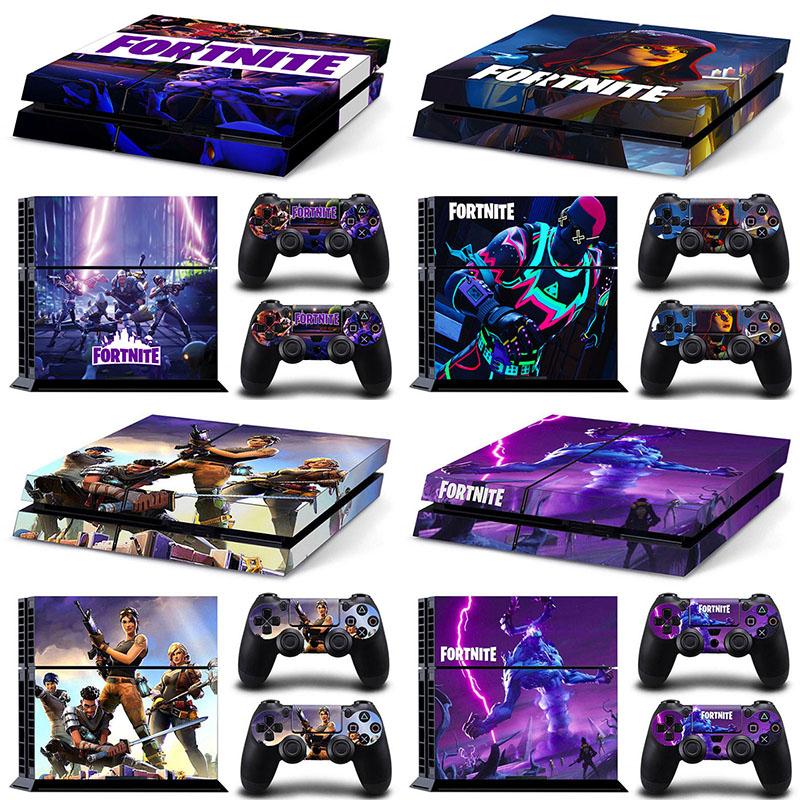 Fortnite Activity Console Stickers Designed for PS4 Anime Colour Decals Designed for PlayStation 4 Controller Gamepad Full Body Film Skin Children