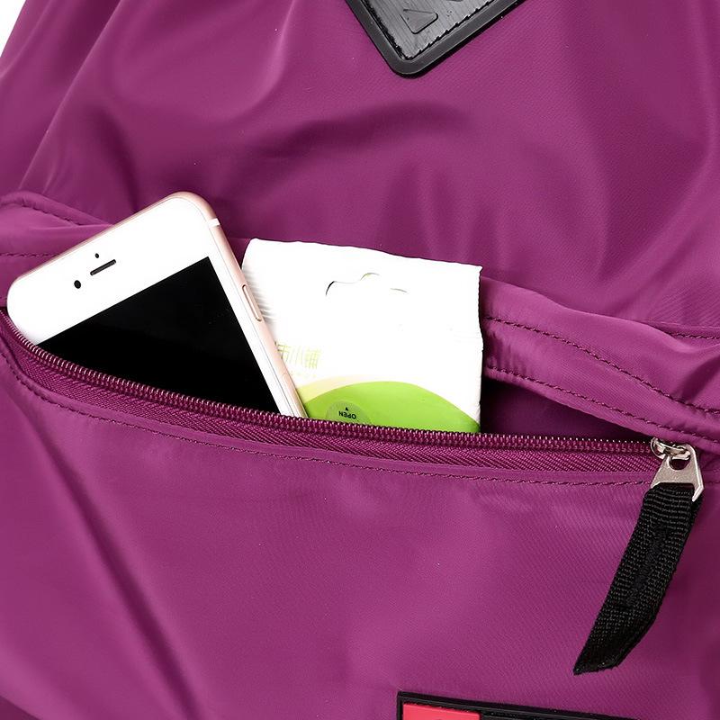 Reiserucksack mit Kordelzug, wasserdicht, Nylon, große Kapazität, Aufbewahrungstasche, Damen-Umhängetasche