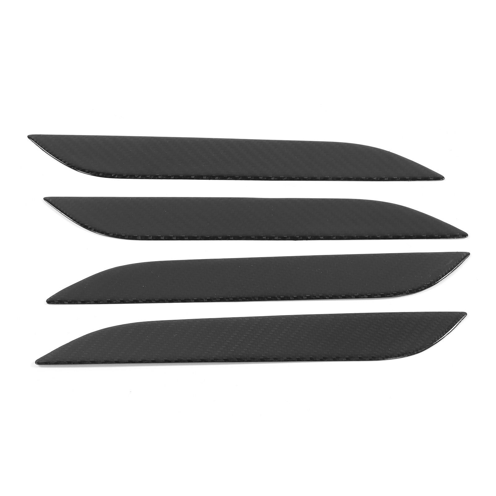 

4pcs Outer Door Handle Cover Trim Real Carbon Fiber Decoration Fit for Tesla Model S 2014 2021Glossy Carbon Fiber