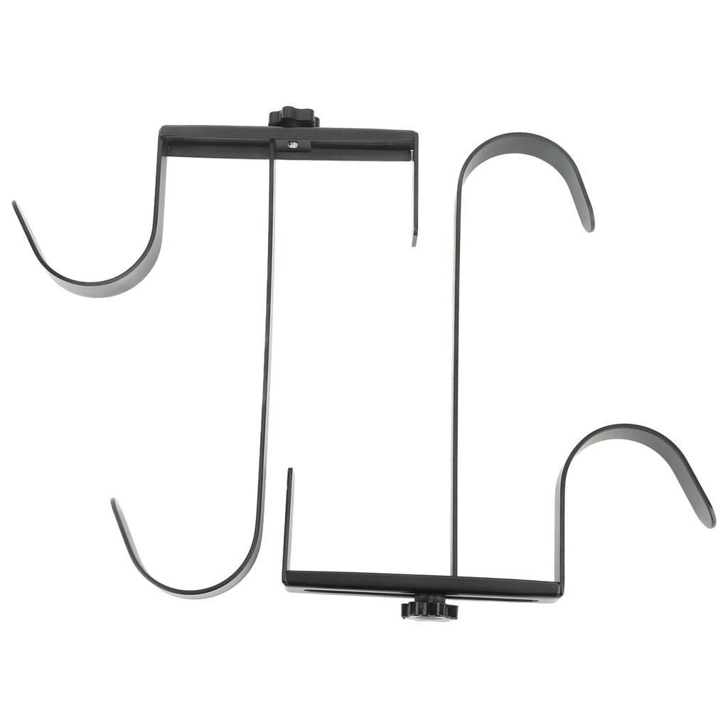 2Pcs Pool Pole Hanger Adjustable Metal Iron Pool Pole Hook Hanger Pool Accessories for Pool Poles Pool Fence Wall