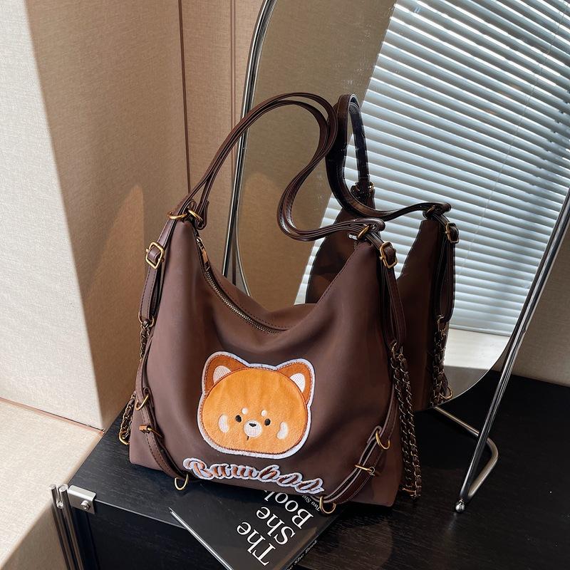 Commuter Tote Bag Women's Large-capacity New Casual Shoulder Messenger Bag Multi-functional Backpack