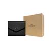 Coach Wyn 11 Mode Unifarbene Lässige Leder Umschlag Clutch Geldbörse Damen Clutch Schwarz C2328-LIBLK