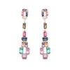 Stunning Long Geometric Woman Trendy Jewelry Multi Color Unique Gemstone Stud Earrings