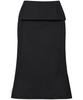 Peulleeoeob Drape Layered Maxi Skirt (Fl-238_Black)