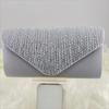 Large Capacity Women Evening Handbag Rhinestone Wedding Clutch Elegant Crossbody Bag  Party