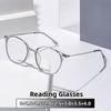 Anti-blue Light Fashionable Retro Round-framed Reading Glasses Women Color Splicing Eye Protection Comfortable Eyewear 0 TO +4.0