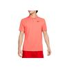 Solid Color Brand Logo Short Sleeve Polo Shirt Men Tops Red DH0858-643