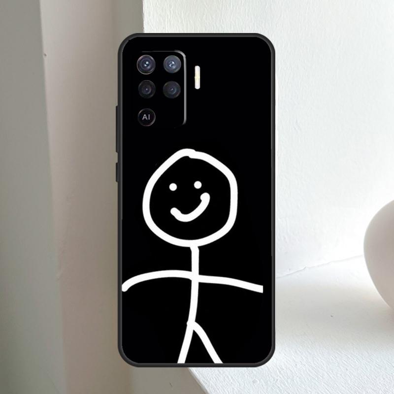 Cartoon Matchman For OPPO A78 A98 A18 A38 A58 A5 A6 Pro A15 A17 A57 A16 A76 A96 A54 A74 A94 A40 A60 A80 Case