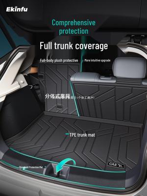 Jihu T1 Kofferraummatte - TPE Heckklappenmatte für die Innendekoration von Autos, Passend für 26 Modelle.