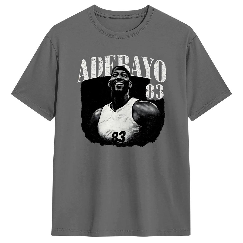 Bam Adebayo 83 T Shirt Summer Trendy Cool TShirts Unisex 100 Cotton Crew Neck Plus Size Clothing Short Sleeves Y2K Funny Tops