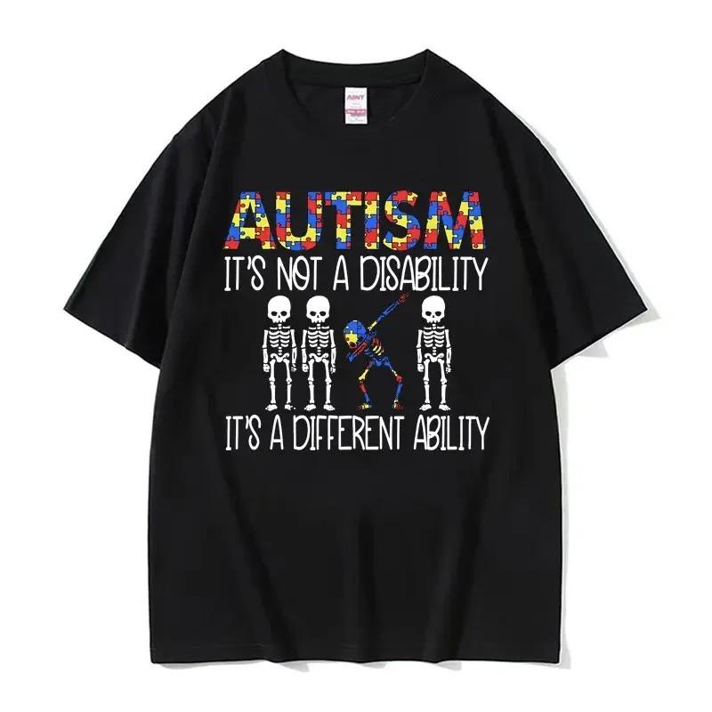 Autistic Funny Skeleton Meme Graphic T Shirt Fashion Gothic Retro T Shirts Male ONeck Oversized Short Sleeve Tshirt Unisex
