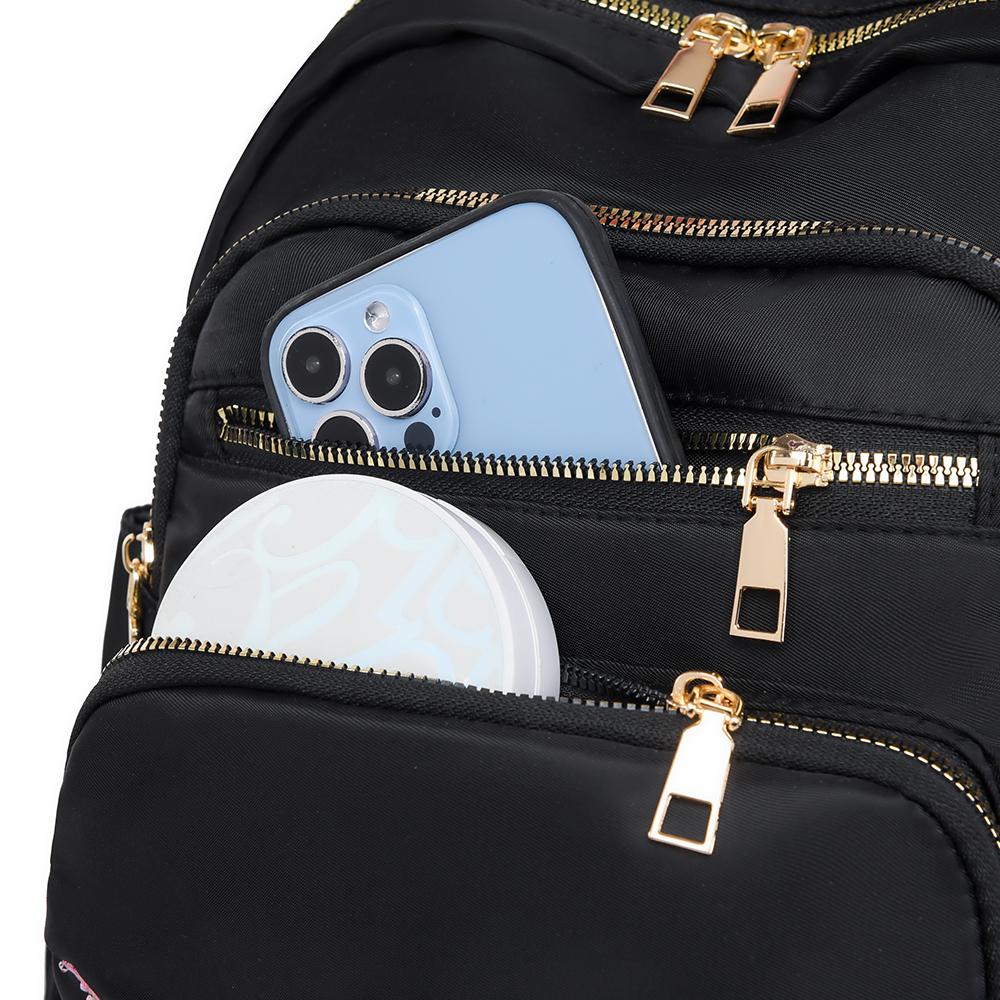 Women's Embroidered Flower Backpack Outdoor Travel Backpack Schoolbag