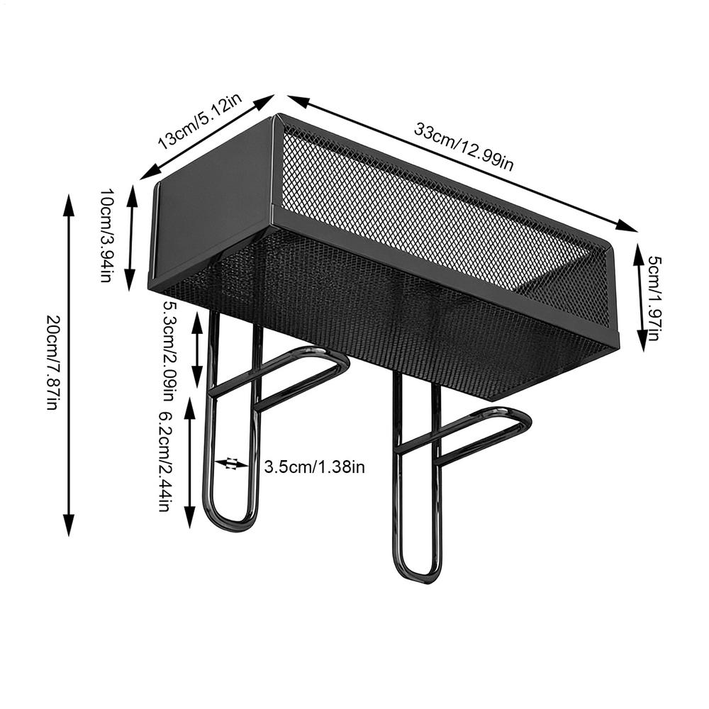 

Bathroom Toilet Shelf Metal Adhesive Space Saving Bathroom Stand Over Toilet Storage Shelves For Restroom Toothbrush Showel Gel чёрный