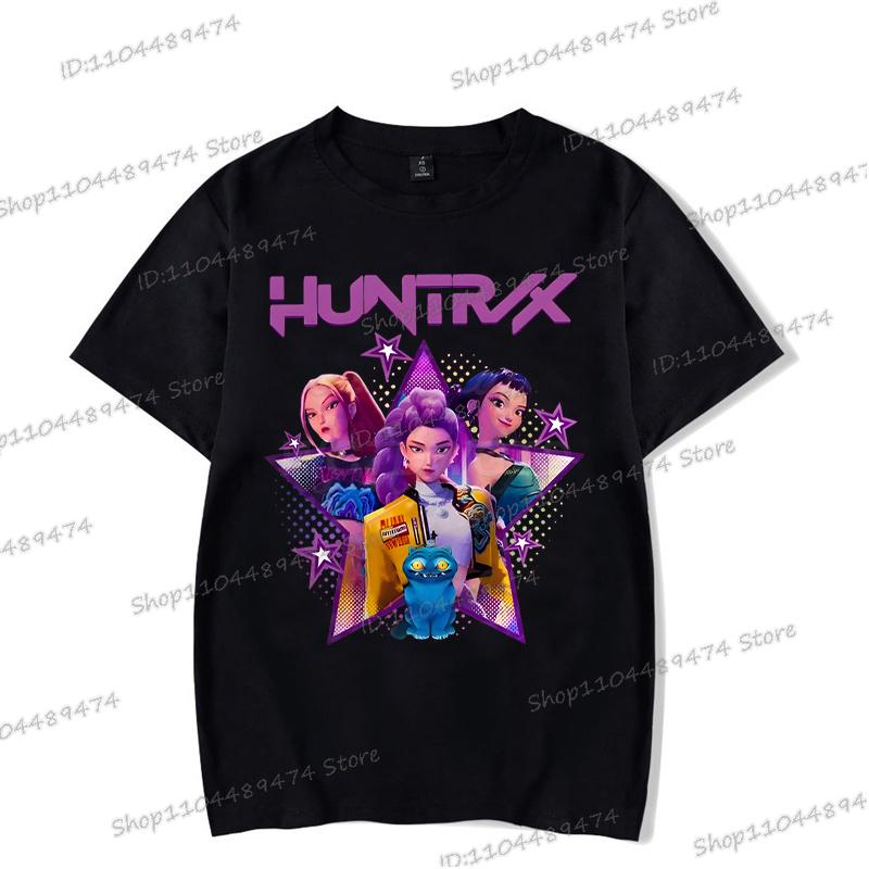 Anime KPop Demon Hunters Graphic Rumi Printed T Shirt Women Men Manga Tshirts Harajuku Korean Ulzzang Summer Crewneck T-shirts