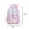 Kinderrucksack Mädchen Regenbogen Schultasche Einhorn Große Kapazität Kinderrucksack Studentin Cartoon Schultasche Mädchen Kleine Prinzessin Rucksack Lig