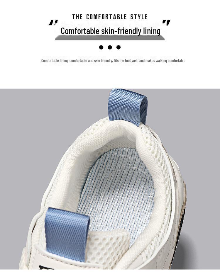 Men's Summer 2024 Trendy White Mesh Sneakers: Breathable and Stylish