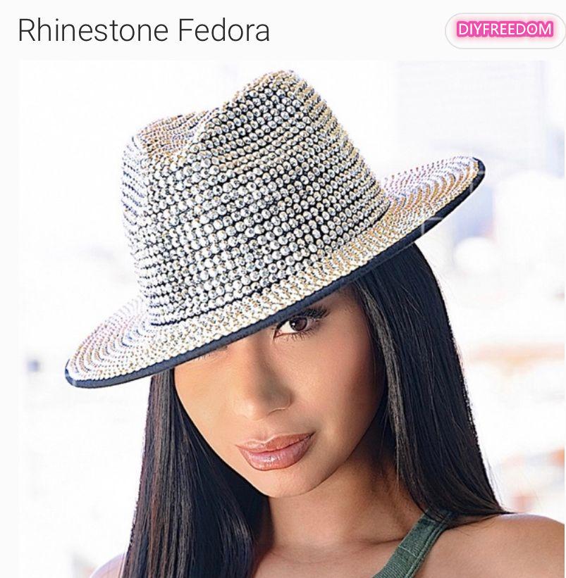 

Rhinestone fedora Jazz Hats Cowboy Hat For Women And Men Double-sided Color Cap Red With Black diamond fedora Wholesale 2021 56-58cm