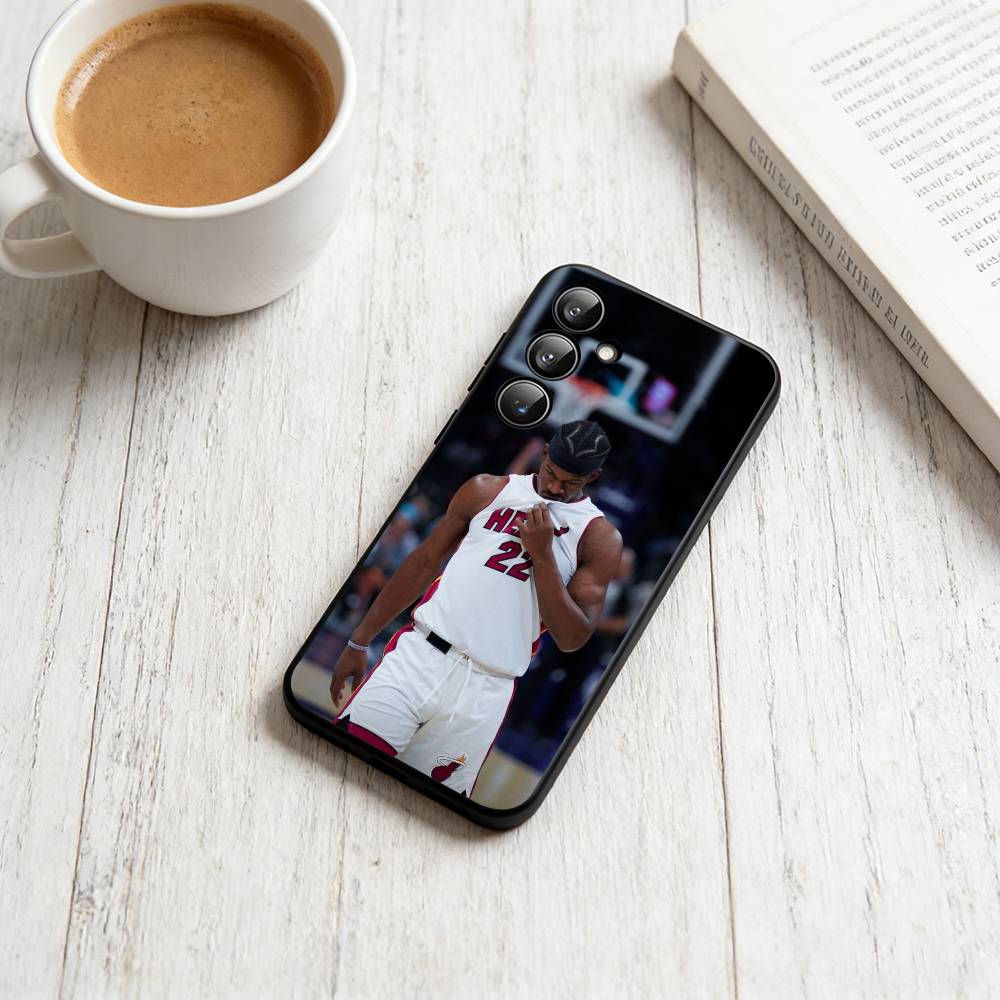 

J-Jimmy Butler Phone Case Black Silicone Soft For Samsung Galaxy A73,A72,A71,A70,A53,A52,A51 Samsung a21s