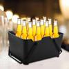 Ice Bucket Rack Large Capacity Washable with Handle Beer Crate Drink for Cocktail Chilling