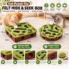 1 Stück Katzenspielzeug Filz-Puzzlebox Katzensportspielzeug mit Ball Indoor-Sport Unterhaltung Jagd-Katzenspielzeug für Wohnungskatzen
