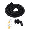 Boat Bie Installation Kit Efficient Marine Bie Drainage System with Flexible Thicken Pipe Clamps and Elbow Connector for 1100GPH Bie Pump
