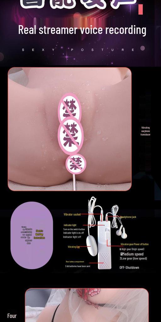 Realistic Half-Body Masturbation Cup with Famous Molded Vagina and Buttocks - Male Sex Toy