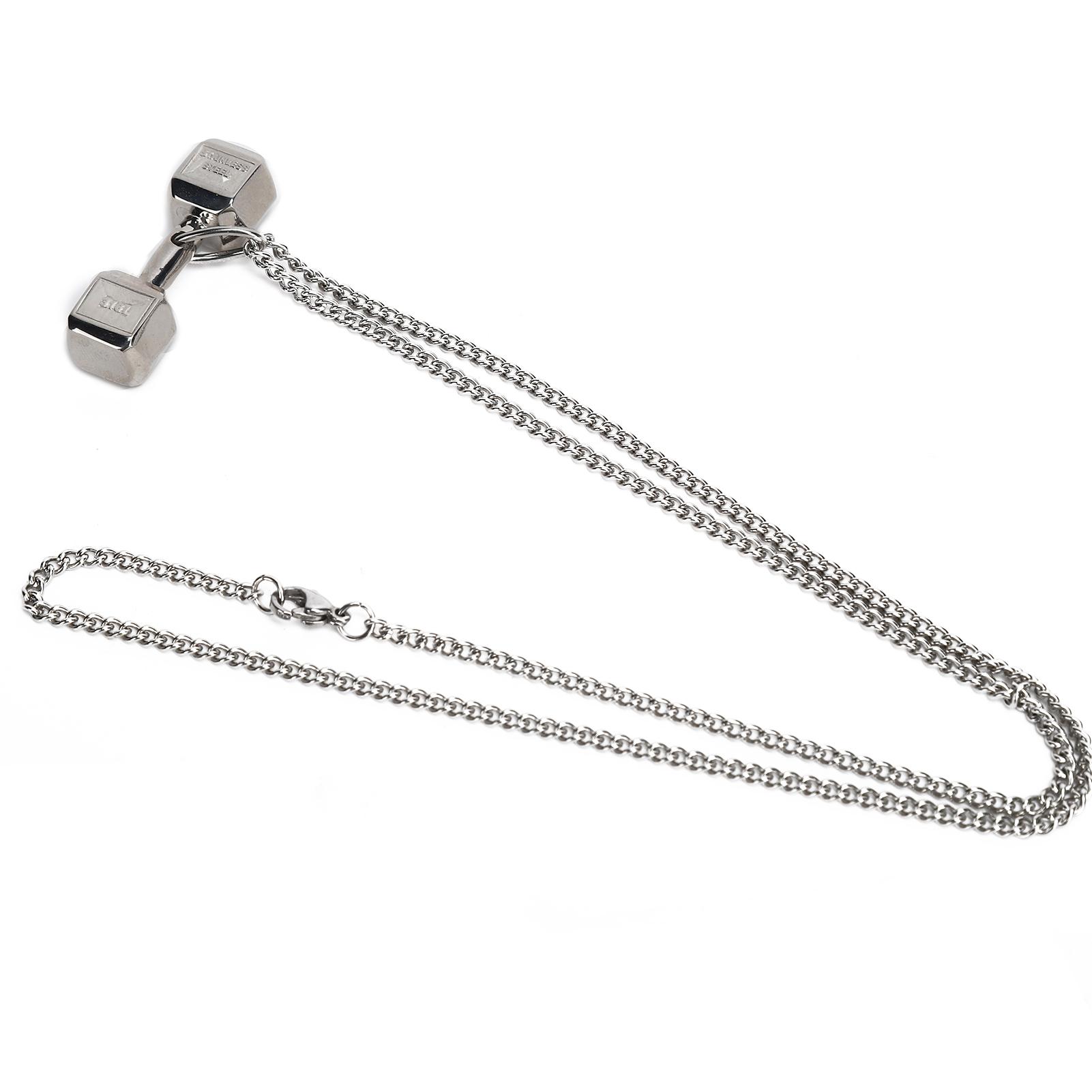 Кулон-гантеля Ожерелье Унисекс Модное Ювелирное Изделие Ожерелье Подарок Аксессуар к Одежде