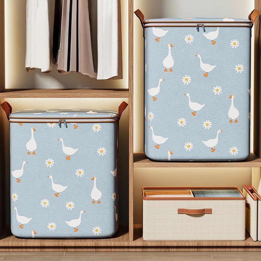 Zusammenfaltbare Kleideraufbewahrungstasche Großes Fassungsvermögen Tragbarer Schlafzimmer-Organizer Faltbare Staubdichte Steppdecke Reißverschlusstasche Saisonale Umzugsaufbewahrung