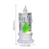 Vánoční LED svíčka naplněná vodou Santa Sněhulák Sněhová vločka Noční světlo Elektrické Santa Claus Sněhová koule Lucerna Sněhová ozdoba
