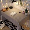 PEVA Waterproof Oil-Proof Wash-Free Luxury Tablecloth - Square Cartoon Picnic Mat for Dorms