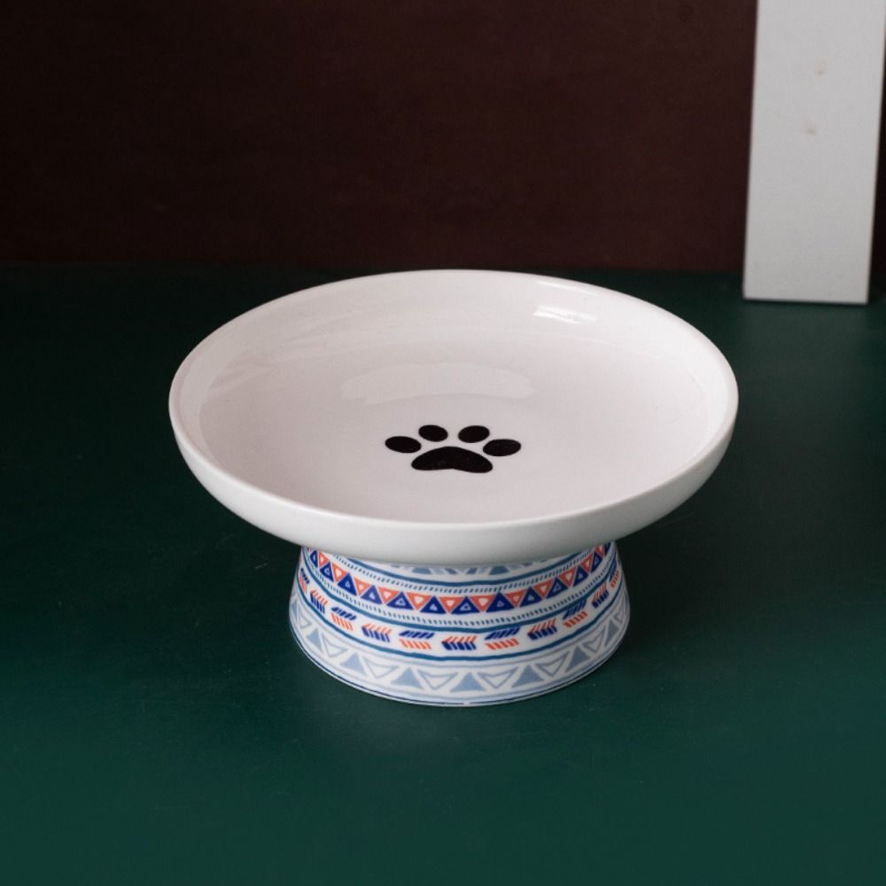 Cute Pet High Foot Bowl Creative Pet Drinking Feeder Dog Food Feeding Basin  Water Container