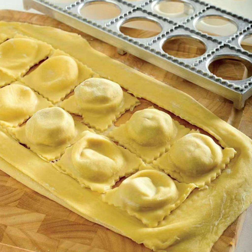 5 Pieces 12Hole Dumpling Former Aluminum Alloy Wrapper Cutter Versatile Pastry Rolling