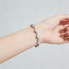 Exquisite 999 Sterling Silver Rose Bracelet for Women – Elegant Flower Design, Perfect High-End Gift