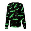 Ženy Vzor s dlouhým rukávem Kapsa Pracovní Halloween Potisk Stojací límec Jednořadý ochranný overal Cardigan Bunda Top