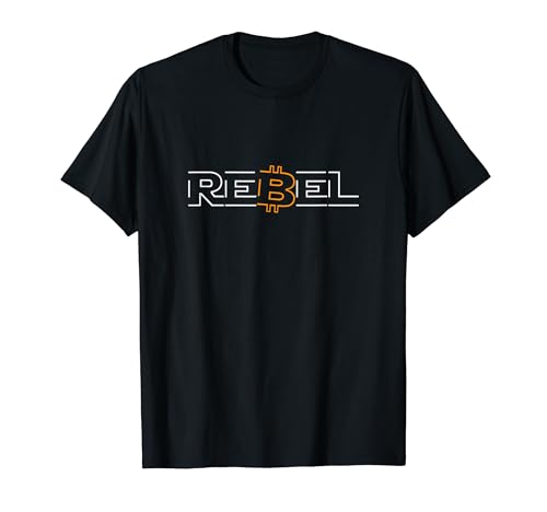 Rebel Bitcoin Cryptocurrency DeFi HODL BTC T-shirt