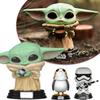 Star Wars Funko Pop Mandalorian Baby Yoda Boba Fett Action Figure Collectible**