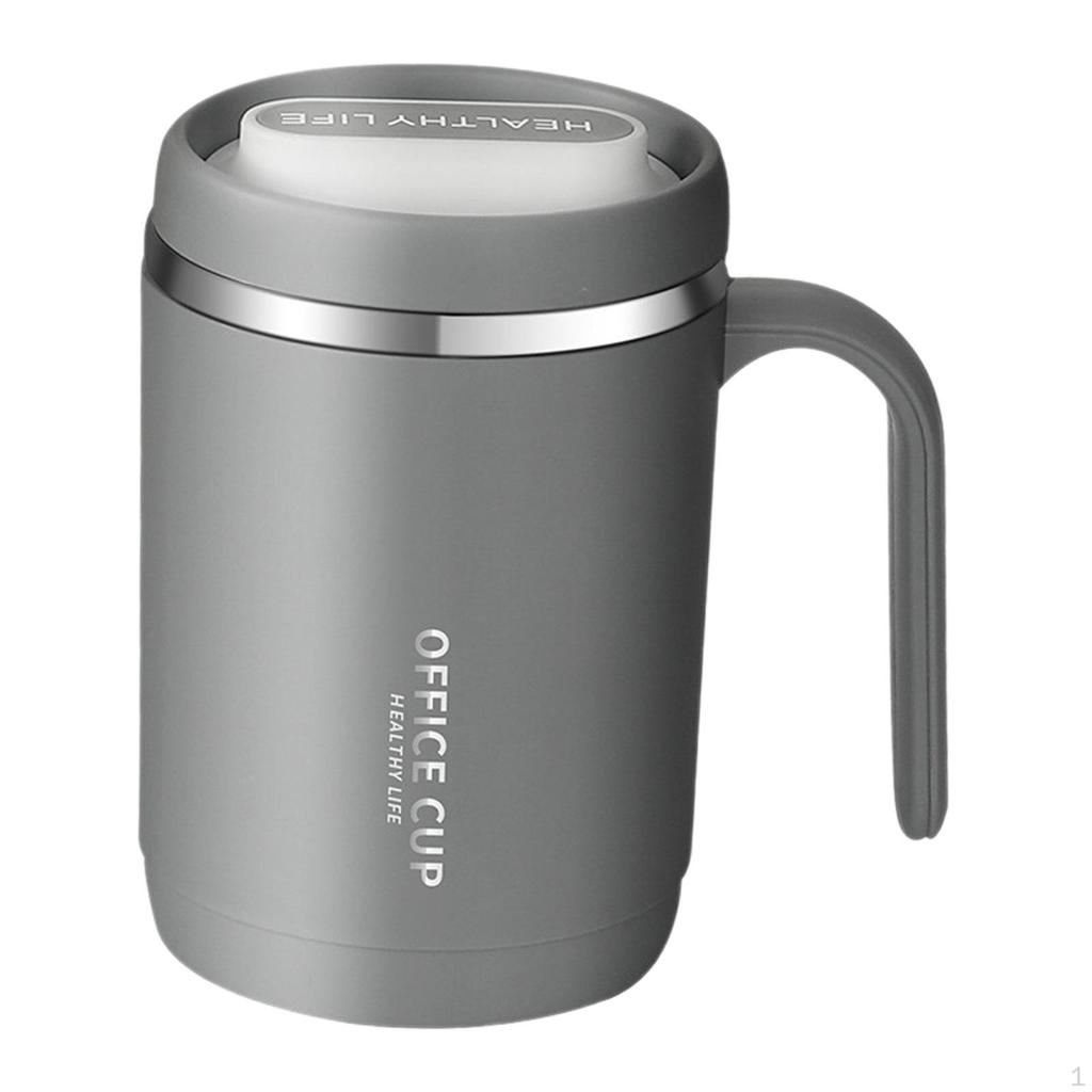 Insulated Cup Car Water Drinking with Lid Large Capacity Stainless Steel Thermal Coffee
