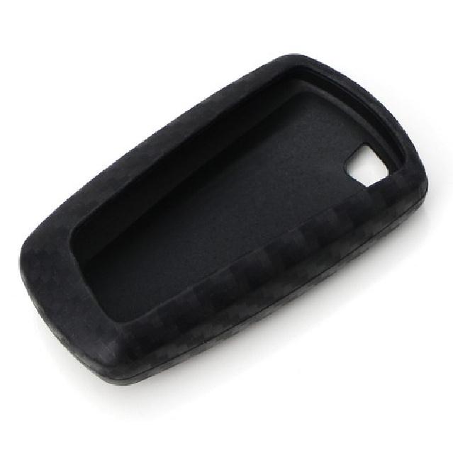 Silikon Smart Key Fob Hülle mit Carbonfaser-Finish für BMW 1er, 2er, 3er, 4er, 5er, 6er, 7er, X3 Serie