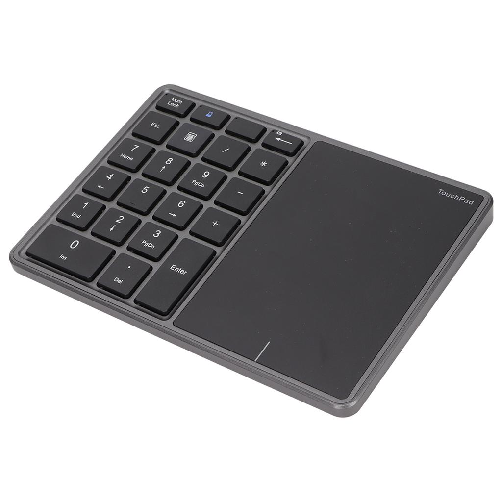 Wireless Numeric Keypad Touchpad Design 22 Keys 2.4G Dual Mode Connection Type C Interface Laptop KeypadGray